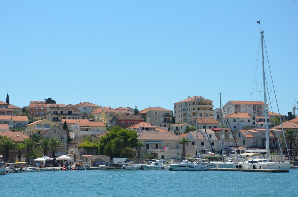 Trogir skyline, as seen from the other side of the water