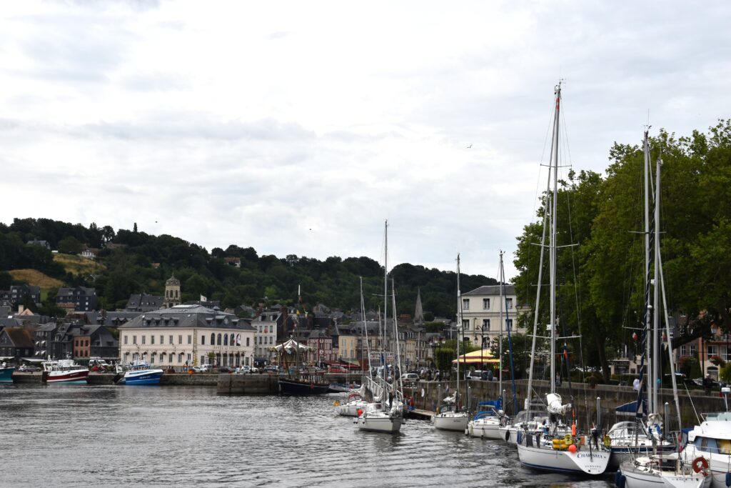 The marina, with Honfleur in the background